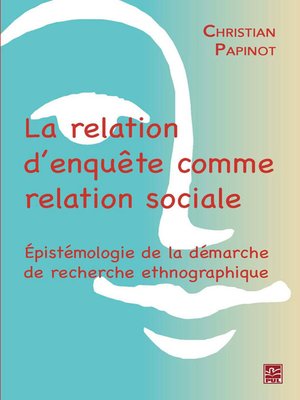 cover image of La relation d'enquête comme relation sociale